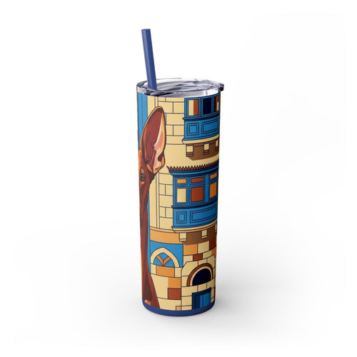 Skinny Tumbler with Straw – 20 oz Stainless Steel Cup