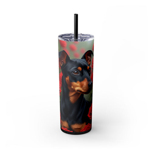 Skinny Tumbler with Straw – 20 oz Stainless Steel Cup