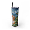 Skinny Tumbler with Straw – 20 oz Stainless Steel Cup