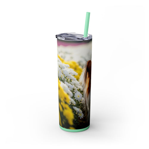 Skinny Tumbler with Straw – 20 oz Stainless Steel Cup