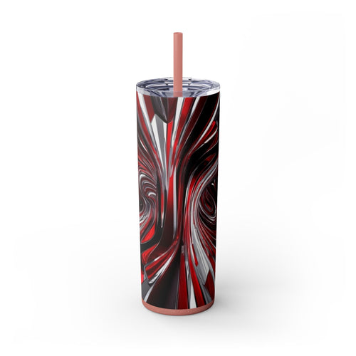 Skinny Tumbler with Straw – 20 oz Stainless Steel Cup
