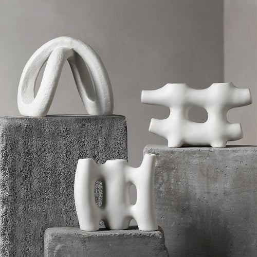 Simple Modern Creative Ceramic Vase Decoration Living Room Flower Arrangement