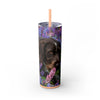 Skinny Tumbler with Straw – 20 oz Stainless Steel Cup