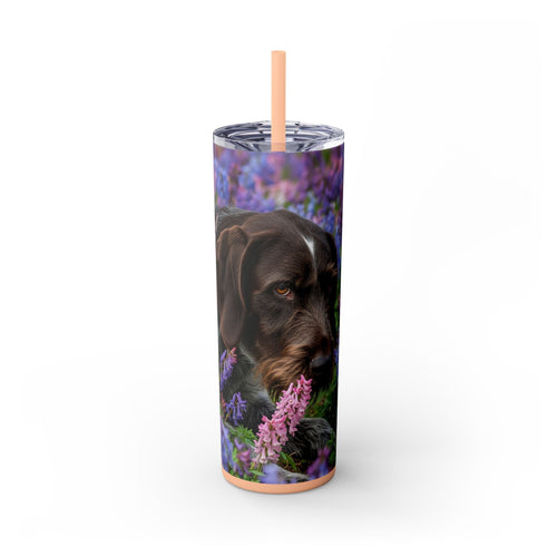 Skinny Tumbler with Straw – 20 oz Stainless Steel Cup