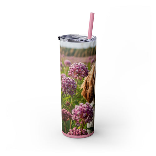 Skinny Tumbler with Straw – 20 oz Stainless Steel Cup