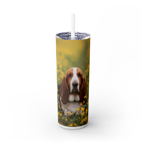 Skinny Tumbler with Straw – 20 oz Stainless Steel Cup