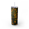 Skinny Tumbler with Straw – 20 oz Stainless Steel Cup