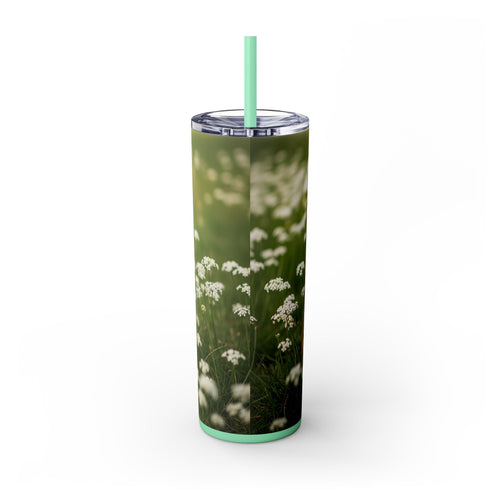 Skinny Tumbler with Straw – 20 oz Stainless Steel Cup