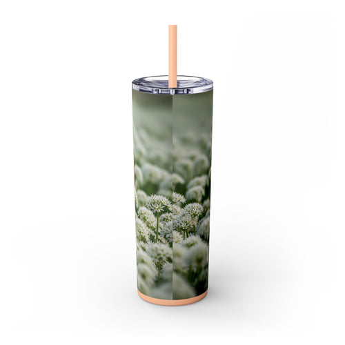 Skinny Tumbler with Straw – 20 oz Stainless Steel Cup