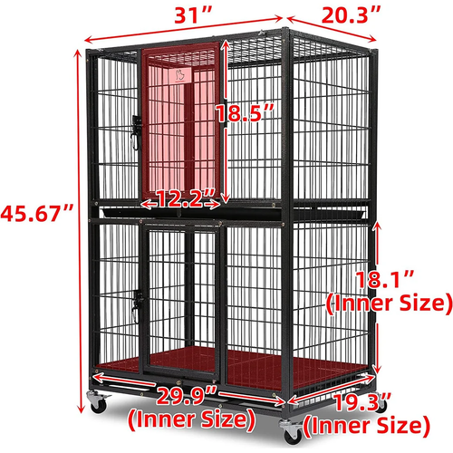 31 Two-Tier Dog Crate 46A