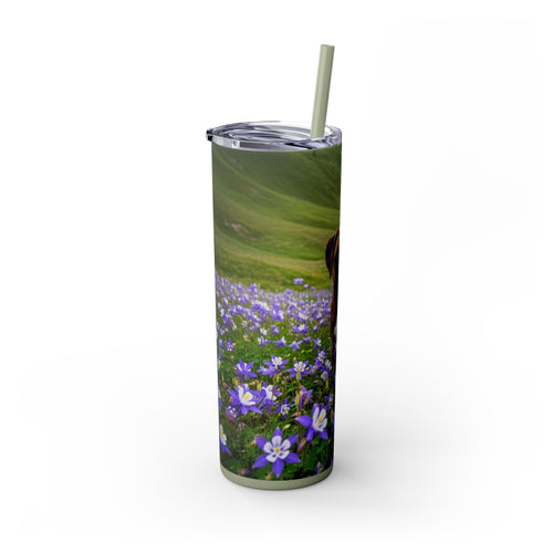 Skinny Tumbler with Straw – 20 oz Stainless Steel Cup