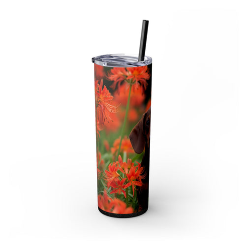 Skinny Tumbler with Straw – 20 oz Stainless Steel Cup