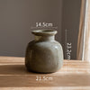 Frosted Matte Light Luxury Glass Large Vase