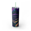 Skinny Tumbler with Straw – 20 oz Stainless Steel Cup