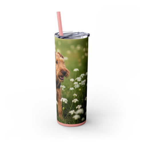 Skinny Tumbler with Straw – 20 oz Stainless Steel Cup