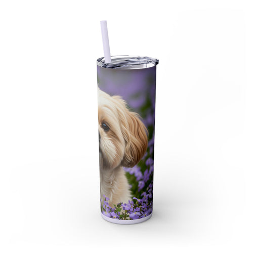 Skinny Tumbler with Straw – 20 oz Stainless Steel Cup