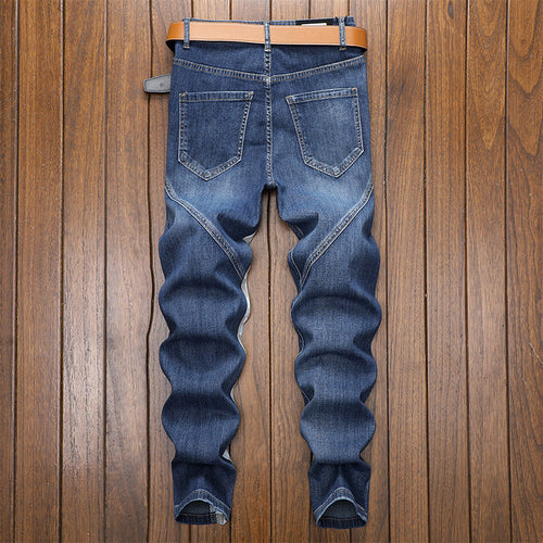 Men's Slim Stretch Stitching Jeans