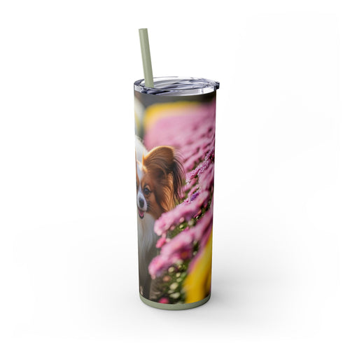 Skinny Tumbler with Straw – 20 oz Stainless Steel Cup