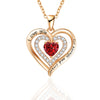 Eternal Rose Teddy Bear Gifts Box With Necklace Rotate Rose Jewelry Box Valentine Wedding Storage Gift Case For Women Girlfriend