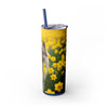 Skinny Tumbler with Straw – 20 oz Stainless Steel Cup
