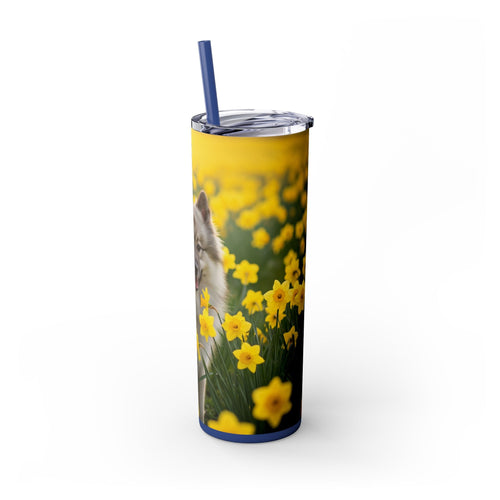 Skinny Tumbler with Straw – 20 oz Stainless Steel Cup