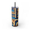 Skinny Tumbler with Straw – 20 oz Stainless Steel Cup