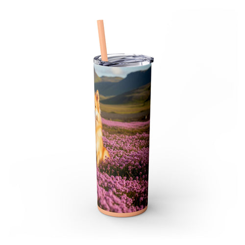 Skinny Tumbler with Straw – 20 oz Stainless Steel Cup