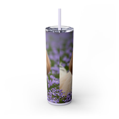 Skinny Tumbler with Straw – 20 oz Stainless Steel Cup