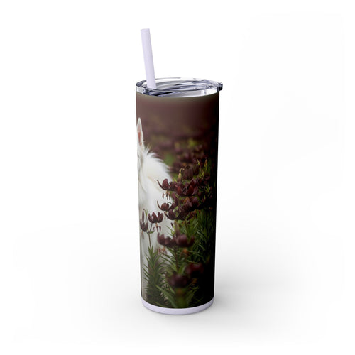 Skinny Tumbler with Straw – 20 oz Stainless Steel Cup