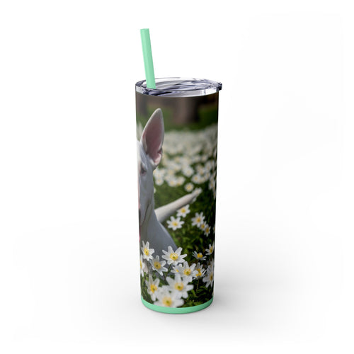 Skinny Tumbler with Straw – 20 oz Stainless Steel Cup