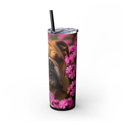Skinny Tumbler with Straw – 20 oz Stainless Steel Cup