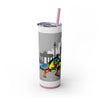 Skinny Tumbler with Straw – 20 oz Stainless Steel Cup