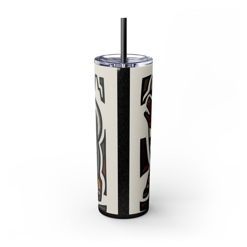 Skinny Tumbler with Straw – 20 oz Stainless Steel Cup