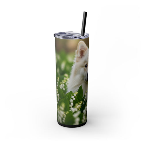 Skinny Tumbler with Straw – 20 oz Stainless Steel Cup