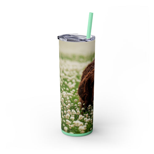 Skinny Tumbler with Straw – 20 oz Stainless Steel Cup