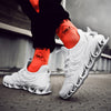 Shock-absorbing running shoes