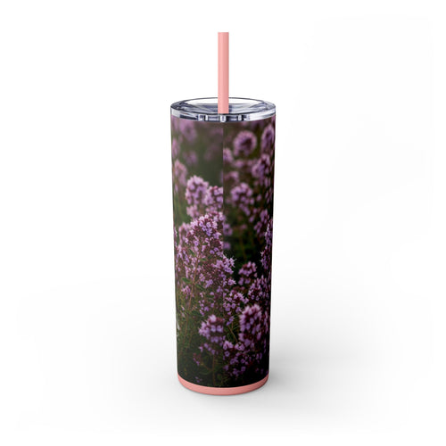 Skinny Tumbler with Straw – 20 oz Stainless Steel Cup