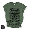 Skull Moth Tee | Gothic Death's Head Moth Graphic T-Shirt {BLACK DESIGN}
