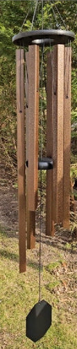 Amish handmade Wind Chimes 48”–80” – Square Aluminum Deep Tone Outdoor Chimes for Meditation & Garden Ambience