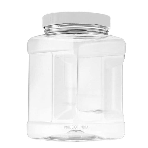 Clear PET Plastic Grip Dry/Liquid Food Storage Jars w/ Caps (Food Grade - BPA Free)