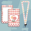 Student Card Set Hanging Neck Strap Hanging Rope Name Tag ID Set Cartoon
