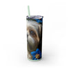 Skinny Tumbler with Straw – 20 oz Stainless Steel Cup