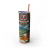Skinny Tumbler with Straw – 20 oz Stainless Steel Cup