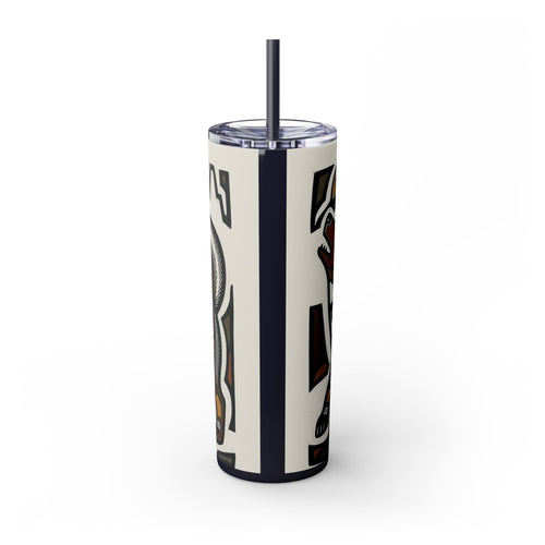 Skinny Tumbler with Straw – 20 oz Stainless Steel Cup