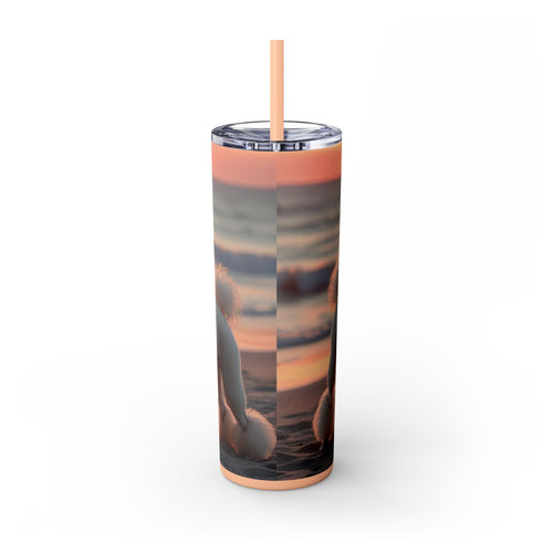Skinny Tumbler with Straw – 20 oz Stainless Steel Cup