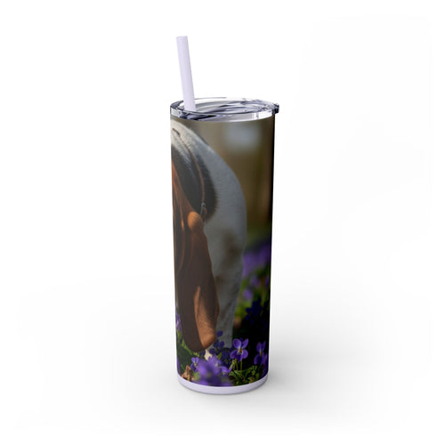 Skinny Tumbler with Straw – 20 oz Stainless Steel Cup