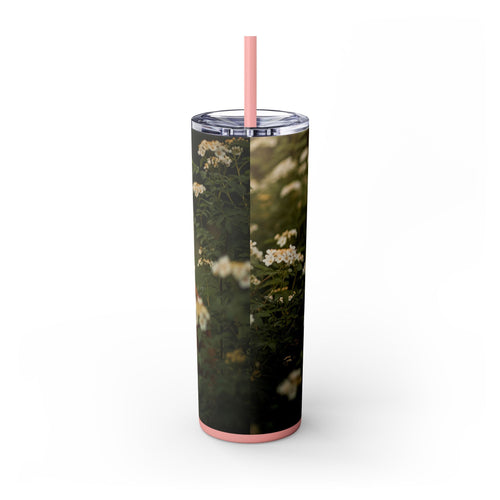 Skinny Tumbler with Straw – 20 oz Stainless Steel Cup