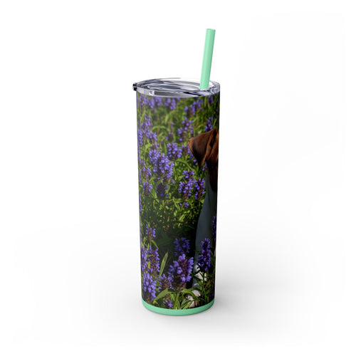Skinny Tumbler with Straw – 20 oz Stainless Steel Cup