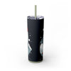 Skinny Tumbler with Straw – 20 oz Stainless Steel Cup