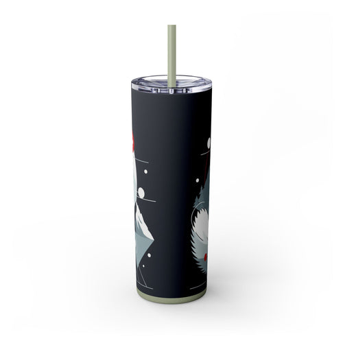 Skinny Tumbler with Straw – 20 oz Stainless Steel Cup